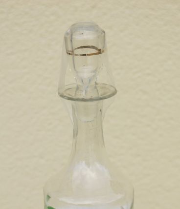 Carafe émaillée - Fleurs jaunes et feuillage