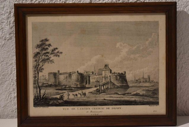 Vielle gravure gravure Dijon 