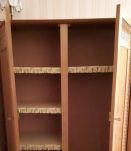 Armoire rotin vintage scandinave années 50-60