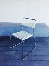 Chaises spaghetti scoubidou vintage