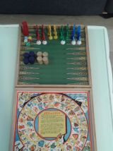 Jeux de société bois ancien.