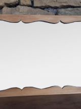 Miroir mural vintage avec cadre en bois massif 