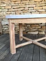 Produit rare année 1970 -TABLE CAMPAGNARDE RONDE AVEC RALLON