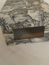 Boite vintage toile de jouy
