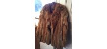 Veste fourrure renard roux