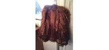 Veste fourrure renard roux