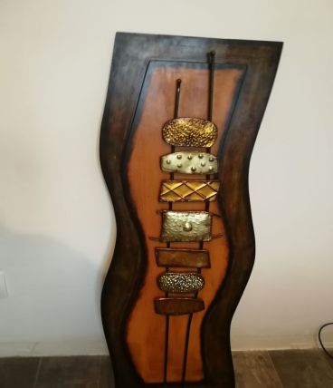 Tableau métal et bois
