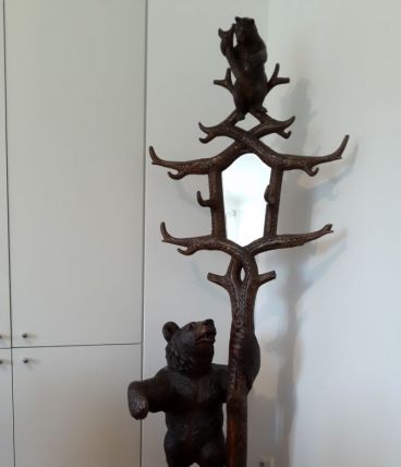 porte manteaux bois travail forêt noire 19ème
