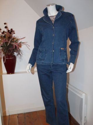 Ensemble pantalon en jean "Christine Laure" T 40 TBétat