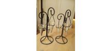 Objet de deco ou bougeoir fer forge