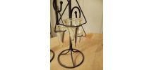 Objet de deco ou bougeoir fer forge
