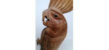 Perroquet sculpture en bois 