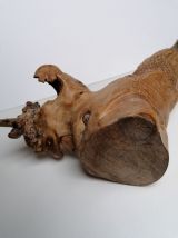 Perroquet sculpture en bois 