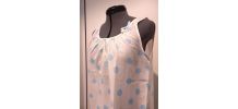 Chemise de nuit Vintage pois bleus 
