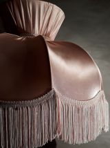 lampe verre moulé pressé depoli chocolat 