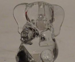 ELEPHANT PRESSE PAPIER CRISTAL OU VERRE