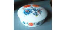 Boite ronde en porcelaine de Limoges 