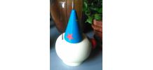 Ancienne tirelire en bois "clown" - FMF - années 60