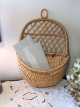 Panier mural en osier - Vide poches