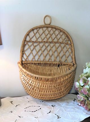 Panier mural en osier - Vide poches