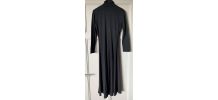 Robe longue IRENA GREGORI noire / grise anthracite