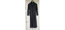 Robe longue IRENA GREGORI noire / grise anthracite