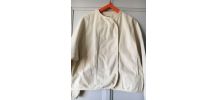 Veste LEONE velours côtelé écru Années 80 - Vintage