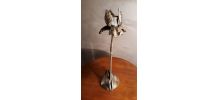bougeoir  bronze  art nouveau     28x10