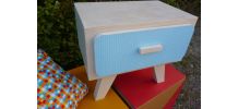 Meuble d'appoint en carton esprit vintage
