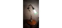 grande lampe art nouveau laiton et bronze