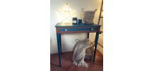 Table d’appoint vintage bleu 