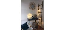 Table d’appoint vintage bleu 