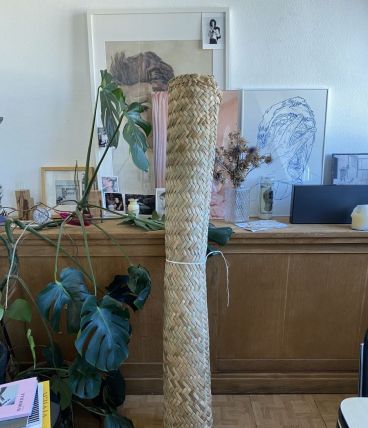 Tapis palme tressée Mexicain