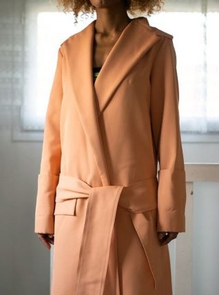 Manteau trench corail neuf