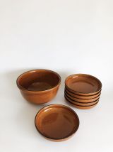 Lot 6 assiettes et saladier
