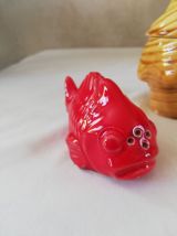 Sel et poivre + pot moutarde vintage poisson coquillage