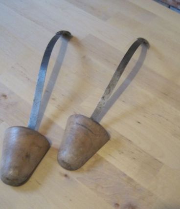 Ancienne Paire Embauchoirs Mise en forme Chaussures Vintage 