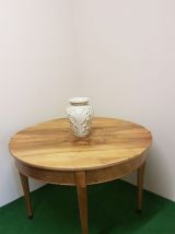 Table console demie lune en noyer 