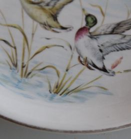 Lot de 2 assiettes en faïence de Gien, création Primefleur 