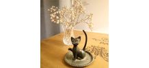 Chat en étain 