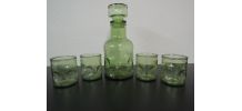 Verres et carafe vintage