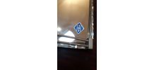 plateau miroir art deco verre biseauté 