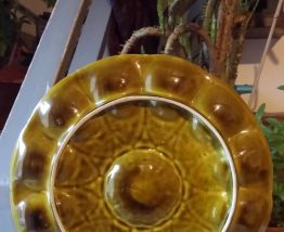Ancien grand plat à huîtres en faïence de Sarreguemines