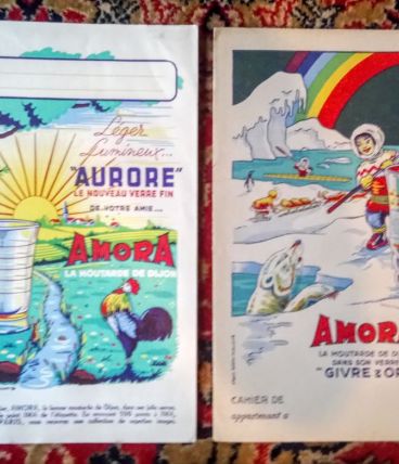Deux Anciens protège cahiers publicitaire 