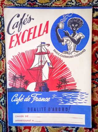 Deux anciens protège cahiers publicitaires (café)