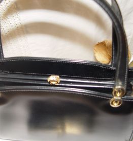 SAC à main VINTAGE années 50 et son porte monnaie assorti