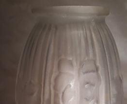 lampe laiton pied bronze verre moule et pr