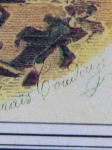 Tableau gravure de mode  Anaïs Toudouze