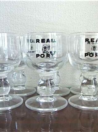 6 verres à porto en cristal