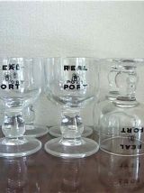 6 verres à porto en cristal